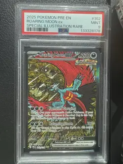 Pokemon TCG Prismatic Evolutions Roaring Moon EX Card 162/131 Sir NM Holo - Image 1