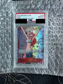 ONE PIECE Card Nami PSA10 Super Parallel Comi Para Card Game Op01 016 - Image 1