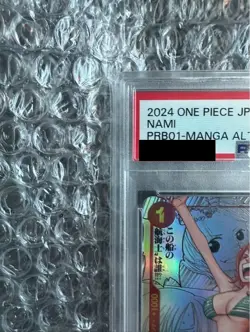 ONE PIECE Card Nami PSA10 Super Parallel Comi Para Card Game Op01 016 - Image 2