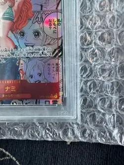 ONE PIECE Card Nami PSA10 Super Parallel Comi Para Card Game Op01 016 - Image 5