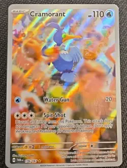 Pokemon Cramorant Holo Illustration Rare Card 176/167 Sv06: Twilight Masquerade - Image 1