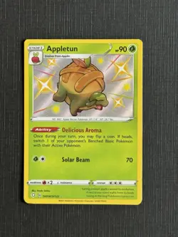 Pokemon TCG Appletun Holo Card SV014/SV122 Shining Fates - Image 1