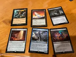 6x MTG Commander rares, mythic, and foils Mixed lot MN to good condition - Image 1