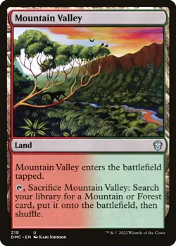 Mountain Valley (DMC) - MTG - Land - Excellent - Image 1