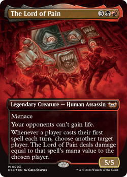 The Lord of Pain 3 BORDERLESS NM FOIL Duskmourn DSC Magic MTG - Image 1