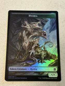 mtg foil token Angel Warrior // Hydra, 001/009, Zendikar Rising, unplayed - Image 2
