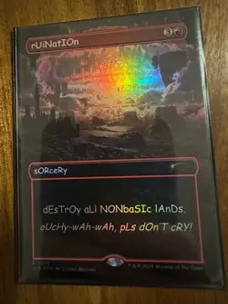 Secret Lair: sAnS mERcY Rainbow Foil NM - Image 3