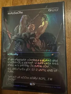 Secret Lair: sAnS mERcY Rainbow Foil NM - Image 5
