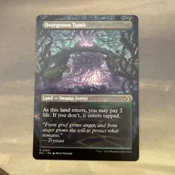 Overgrown Tomb MINT Borderless 350 Lorwyn Eclipsed ECL MTG Rare Land Unplayed NM - Image 2