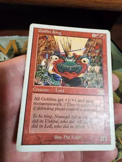 6th Edition MTG 1 Goblin King Magic - Image 1
