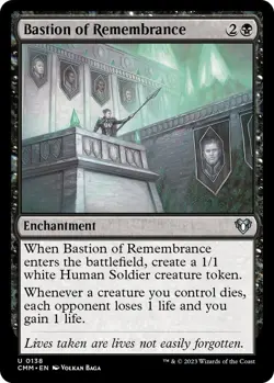 Bastion of Remembrance 0138 - FOIL - NM - Commander Masters MTG - Image 1