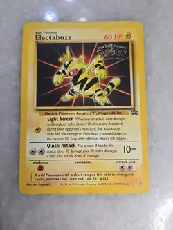 Vintage 1999 Electabuzz Pokemon The First Movie Promo Rare Card 60 HP - Image 1