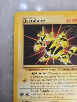 Vintage 1999 Electabuzz Pokemon The First Movie Promo Rare Card 60 HP - Image 2