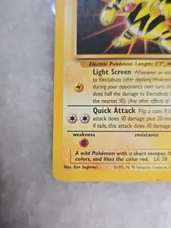 Vintage 1999 Electabuzz Pokemon The First Movie Promo Rare Card 60 HP - Image 5