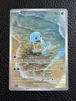 Pokemon Squirtle 170/165 Scarlet & Violet 151 Illustration Rare Holo - Image 1