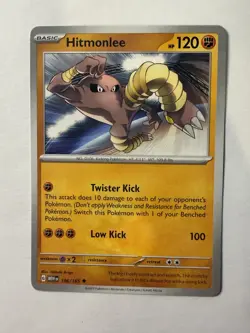 Hitmonlee SV: Scarlet & Violet 151 106/165 NM English Pokemon Card - Image 1