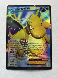 Pokemon TCG - XY Furious Fists 108/111 Dragonite EX Full Art Ultra Rare - DMG - Image 1