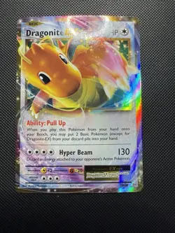 Dragonite EX 72/108 Evolutions Holo Pokemon Card Near Mint NM - Image 1