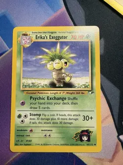 Erika's Exeggutor 44/132 Gym Heroes Uncommon Basic Stage 1 Pokemon Card NM - Image 1