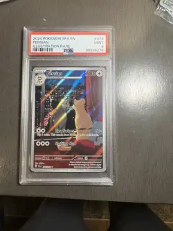 Persian Illustration Rare Pokemon Scarlet & Violet: Shrouded Fable SFA PSA 9 - Image 1