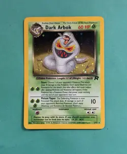 2000 Pokemon Dark Arbok Holo Team Rocket 2/82 NRMT - Image 1