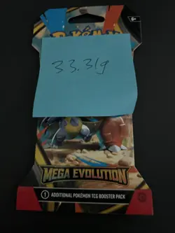 (VERY HEAVY) 33.31g Pokemon TCG Mega Evolution Sleeved Booster Pack (SEALED)✅ - Image 4