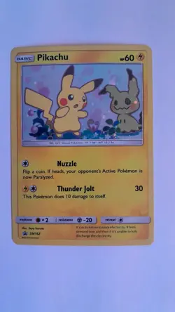 Pikachu SM162 Black Star Promo Pokemon TCG Sun & Moon Team Up - Image 2