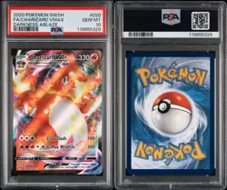 2020 Pokemon SWSH Darkness Ablaze Charizard VMAX #020 Holo PSA 10 GEM MINT SSP - Image 1
