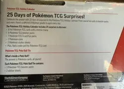 2025 Pokemon TCG Holiday Calendar + Moon Ball Pokeball COSTCO 2-Pack Sealed New - Image 1