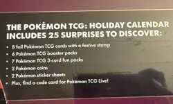 2025 Pokemon TCG Holiday Calendar + Moon Ball Pokeball COSTCO 2-Pack Sealed New - Image 3