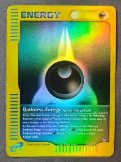 Pokemon Aquapolis Set Rare Reverse-Holo Darkness Energy 142/147 (English) - Image 1