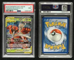 Pheromosa & Buzzwole GX Pokemon Sun & Moon Unbroken Bonds PSA 9 MINT - Image 3
