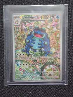 POKEMON SEISMITOAD SV: BLACK BOLT HOLO ILLUSTRATION RARE 105/086 NEAR MINT CLEAN - Image 1