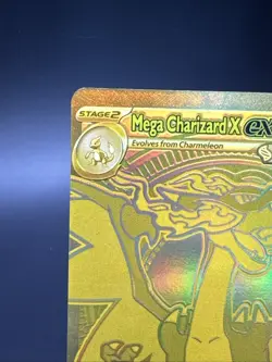 Pokemon Mega Charizard X Ex Phantasmal Flames Gold Charizard 130/094 NM - Image 2