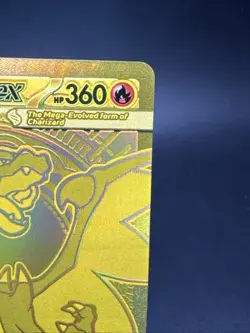 Pokemon Mega Charizard X Ex Phantasmal Flames Gold Charizard 130/094 NM - Image 3