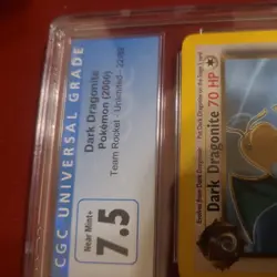 CGC 7.5 NM/MINT+ Dark Dragonite Team Rocket 1st Edition Rare Pokemon 22/82 - Image 4