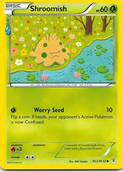 Shroomish RC2/117 Generations Common LP Pokemon TCG - Image 1