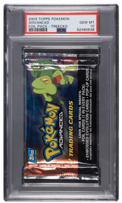 2003 Topps Pokemon Advanced Treecko Foil Pack PSA 10 GEM MINT - Image 1