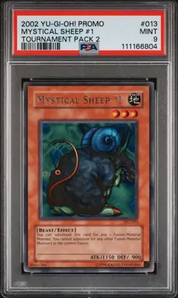 2002 Yu-Gi-Oh! Mystical Sheep #1 Tournament Pack 2 TP2 Rare PSA 9 - Image 1