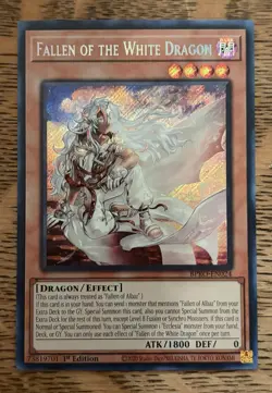 YuGiOh Fallen Of The White Dragon BPRO-ENO24 1st Edition Secret Rare - Image 1