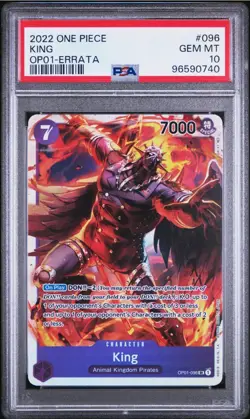 One Piece - OP01-096 Romance Dawn King 💎 PSA 10 - Image 1