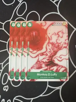 Monkey D Luffy P-061 - One Piece TCG English PROMO x4 - Image 1