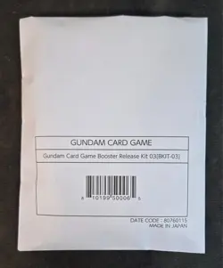 Gundam Card Game Booster Release Kit 03 [BKIT03] Sealed - Image 1