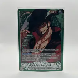 One Piece TCG OP14-020 Dracule Mihawk Leader Alt Art AA Card Game CCG English - Image 1