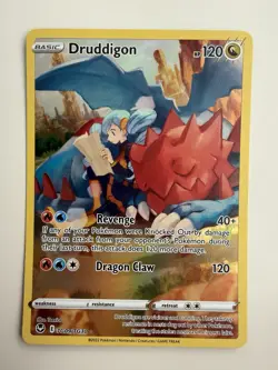 Druddigon - TG09/TG30 - Pokemon Silver Tempest Trainer Gallery Holo Card NM - Image 1