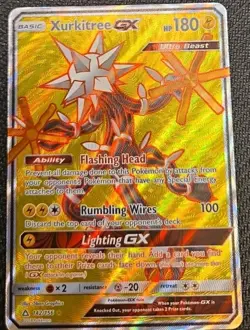 Pokemon Xurkitree GX Full Art 142/156 Sm-Ultra Prism Holo Card - Image 1