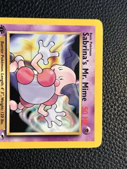 Sabrina's Mr. Mime 94/132 Gym Heroes 1st Edition Pokemon Card NM Condition - Image 2