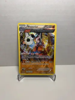 Rhyperior (Omega) XY - Primal Clash 77/160 Pokemon TCG Card Holo Rare MP - Image 1