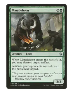Manglehorn MTG Creature Cards Amonkhet LP Magic the Gathering - Image 1