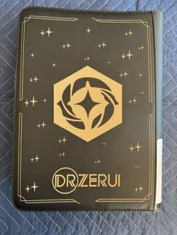 DRZERUI Black Gold 9-Pocket Zippered Hardcover Card Binder for Card Games - Image 3